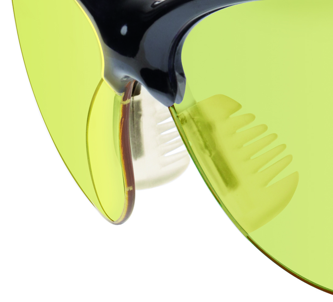 Delta Plus Iraya Yellow Polycarbonate Glasses Sport Design - Image 3